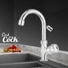 SIDE PILLAR COCK SINK MIXER WITH HIGH QUALITY CHROME SINK WASH SEI-230